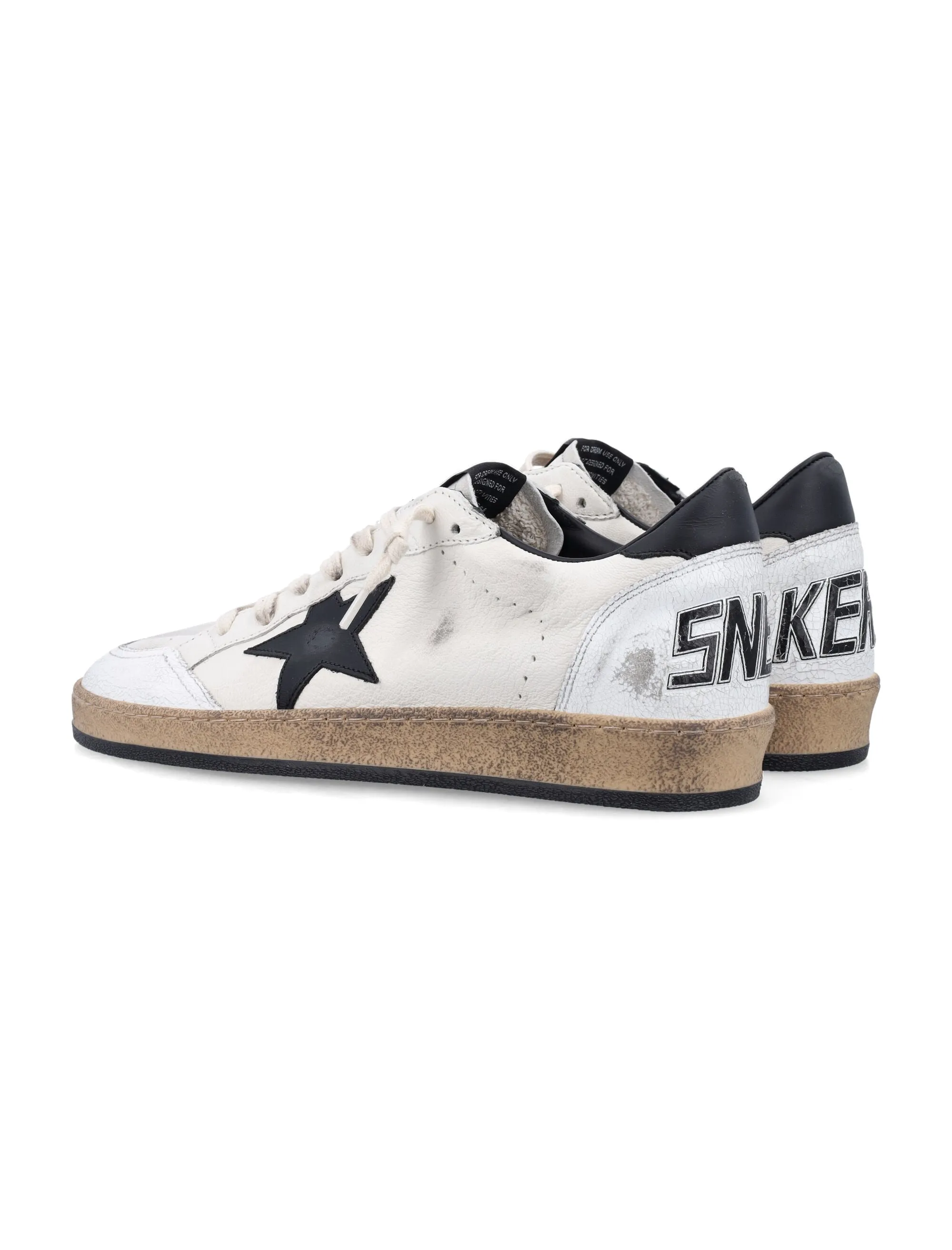 GOLDEN GOOSE Ballstar Distressed Leather Sneakers