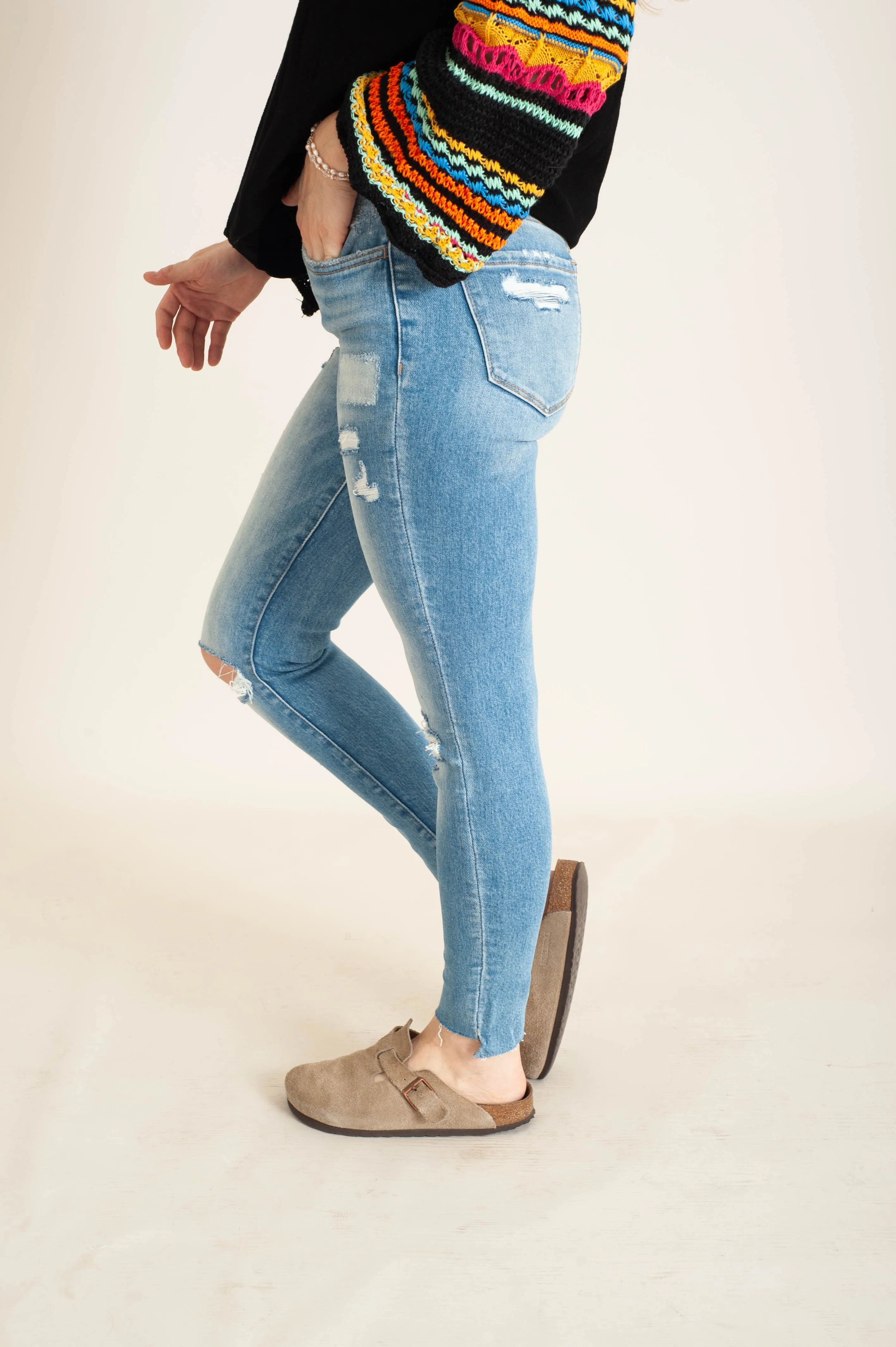 GOOOOD High Rise Skinny Jeans