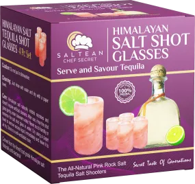 Happy Hour Himalayan Salt Shot Glasses - 4 Pack  