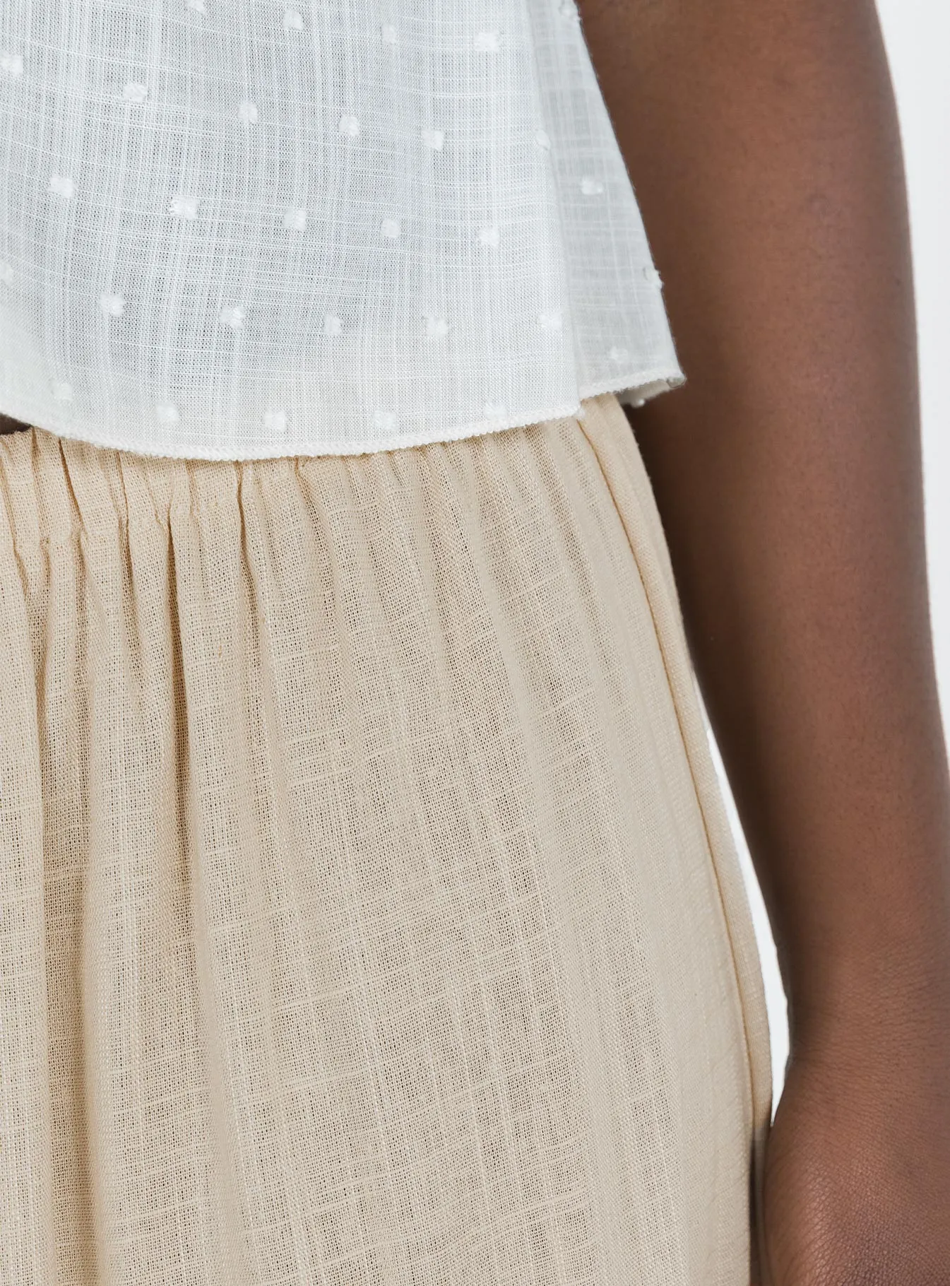 Hold Me Close Maxi Skirt Beige