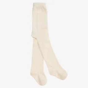 Ivory Organic Cotton Baby Tights