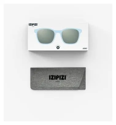 Izipizi Journey Icey Blue Unisex Glasses - Green Lenses - Polarized