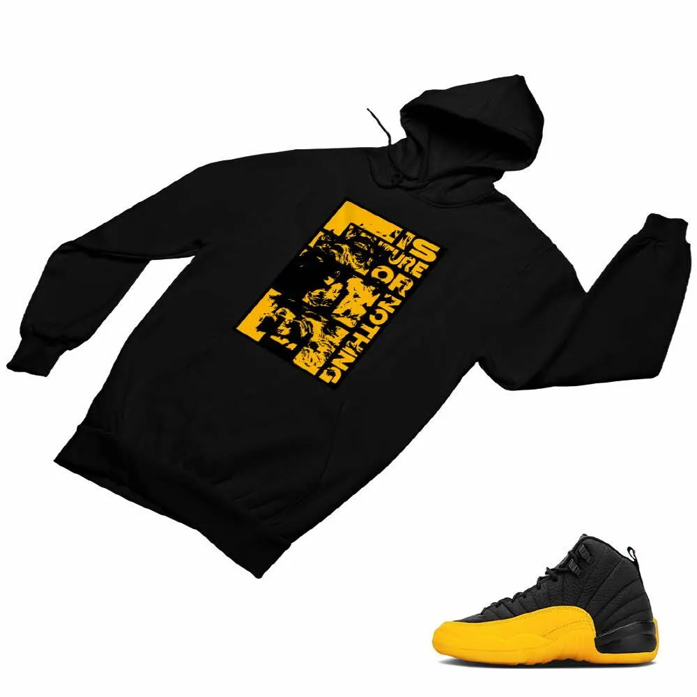 Jordan 12 University Gold Matching Custom Designed Hoodies JD 12-17-7