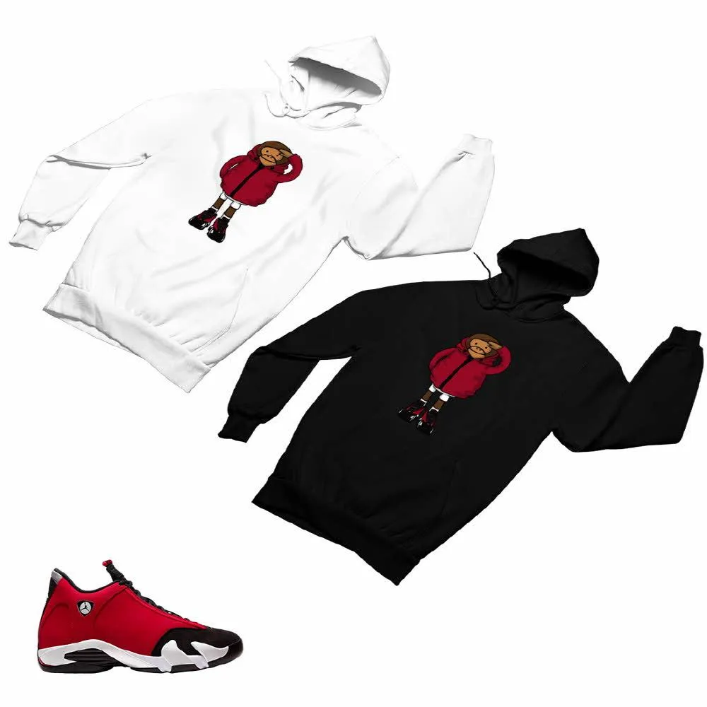 Jordan 14 Retro Gym Red Matching Custom Designed Hoodies JD 14-7-13