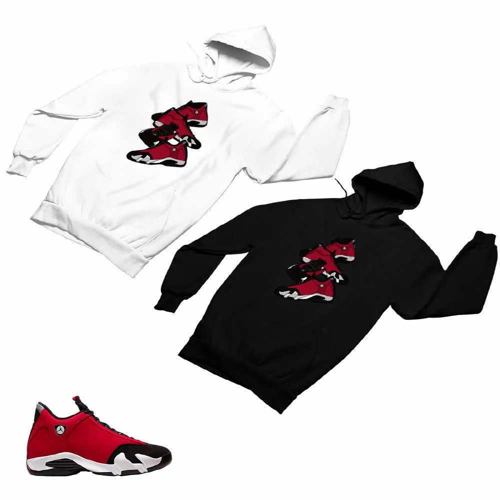 Jordan 14 Retro Gym Red Matching Custom Designed Hoodies JD 14-7-8