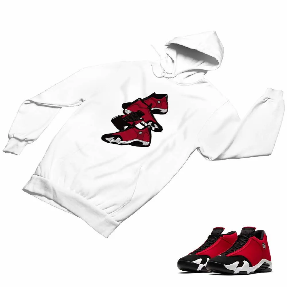 Jordan 14 Retro Gym Red Matching Custom Designed Hoodies JD 14-7-8