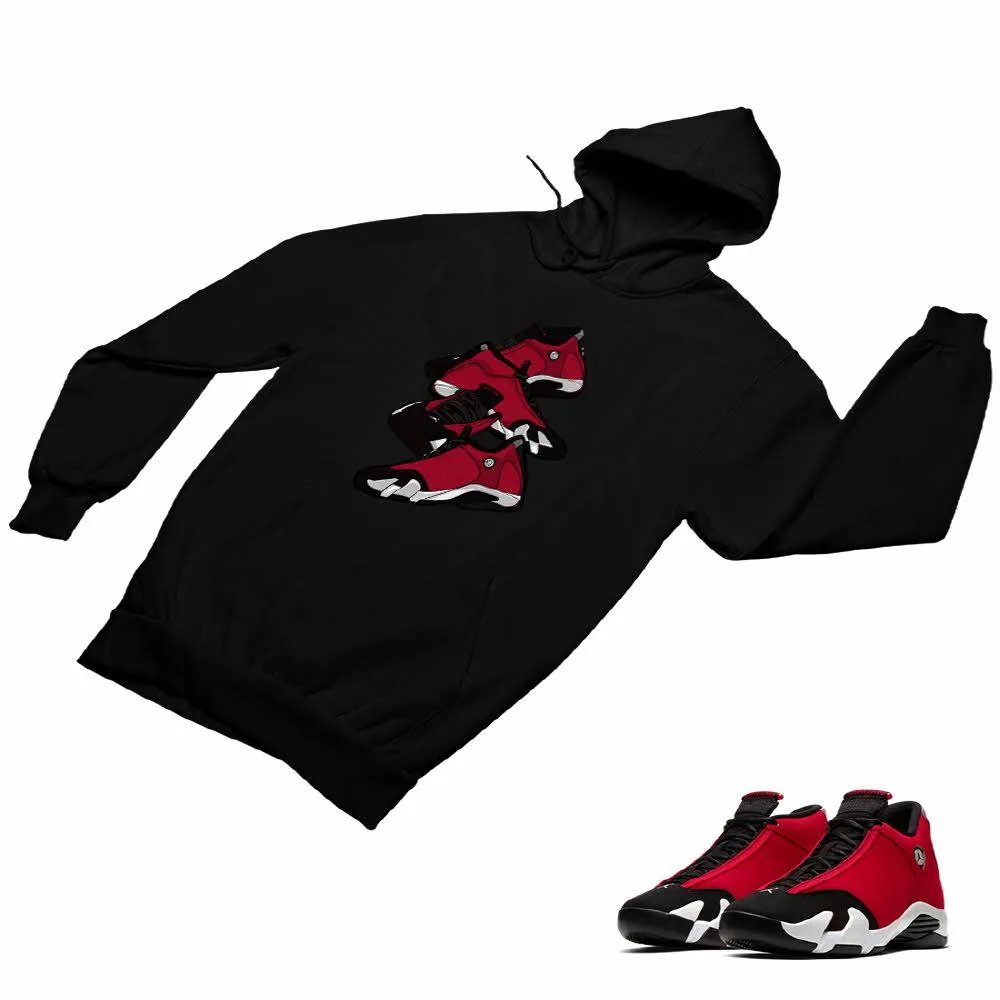 Jordan 14 Retro Gym Red Matching Custom Designed Hoodies JD 14-7-8