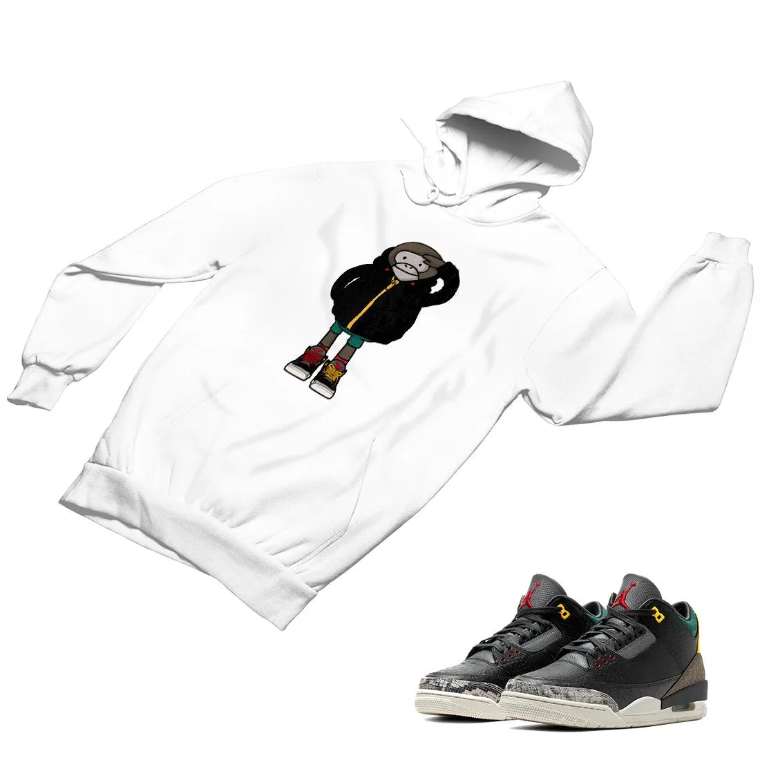 Jordan 3 Animal Matching Custom Designed HoodiesJD 3-11-5