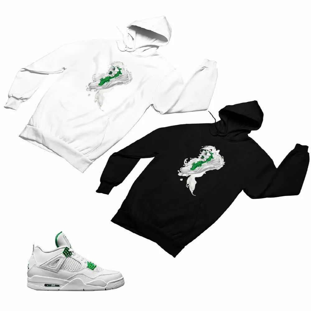 Jordan 4 Green Matching Custom Designed Hoodies JD 4-23-49