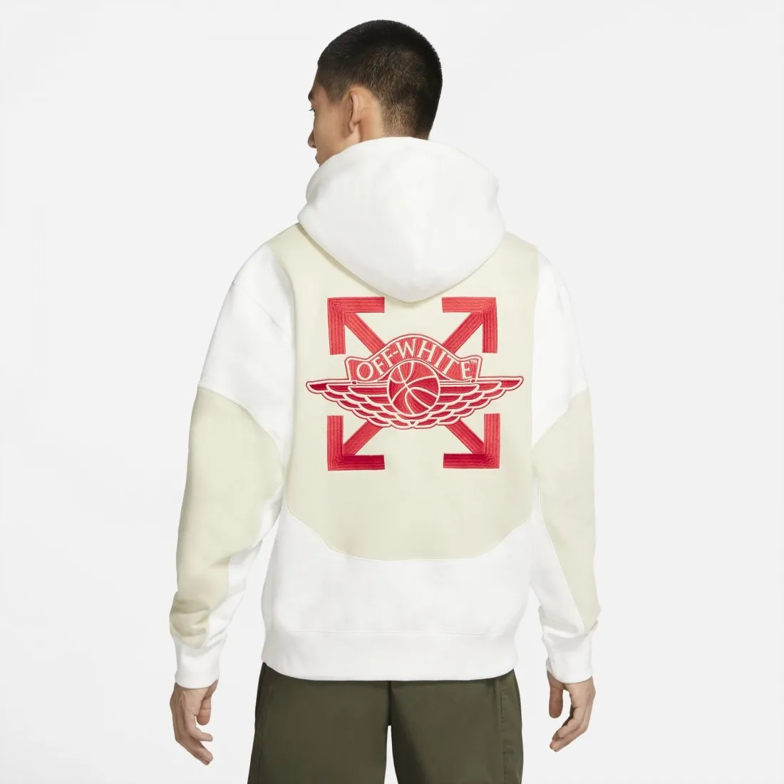 Jordan Men Jordan x Off-White Hoody (sail / fossil / university red)