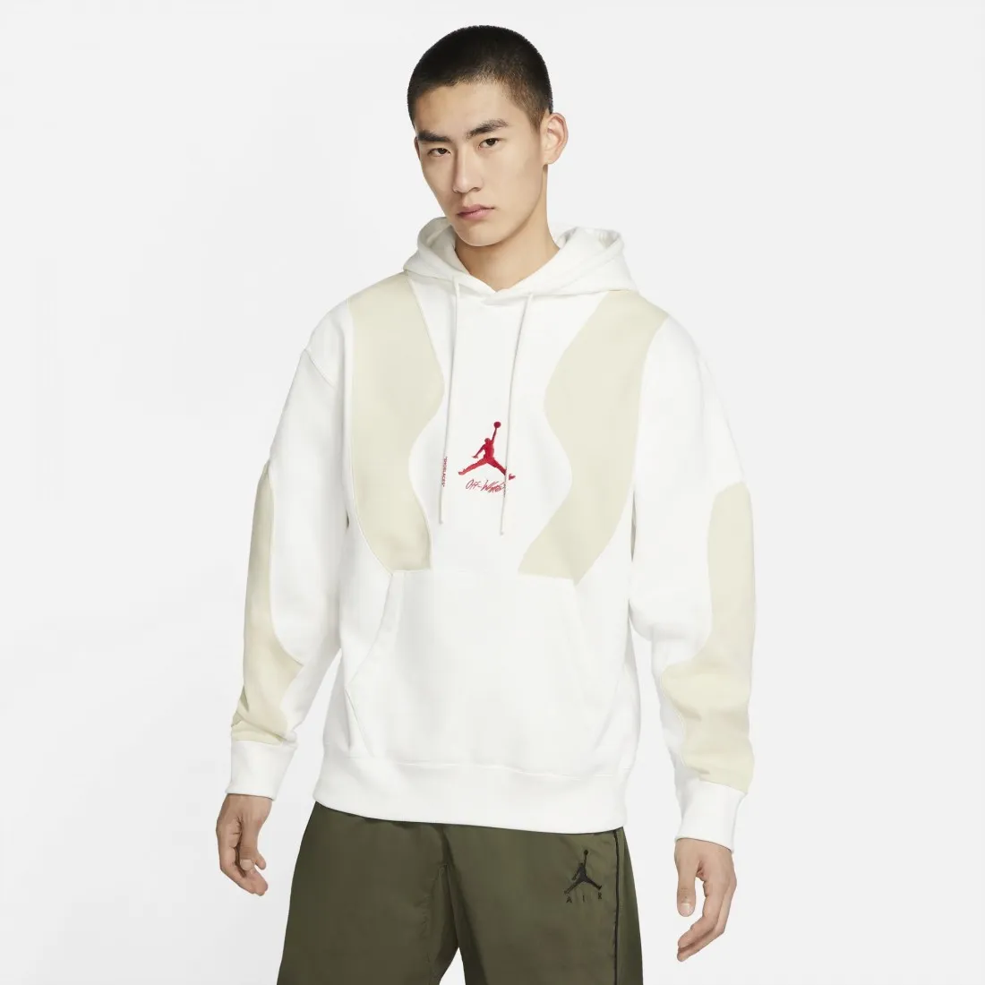 Jordan Men Jordan x Off-White Hoody (sail / fossil / university red)