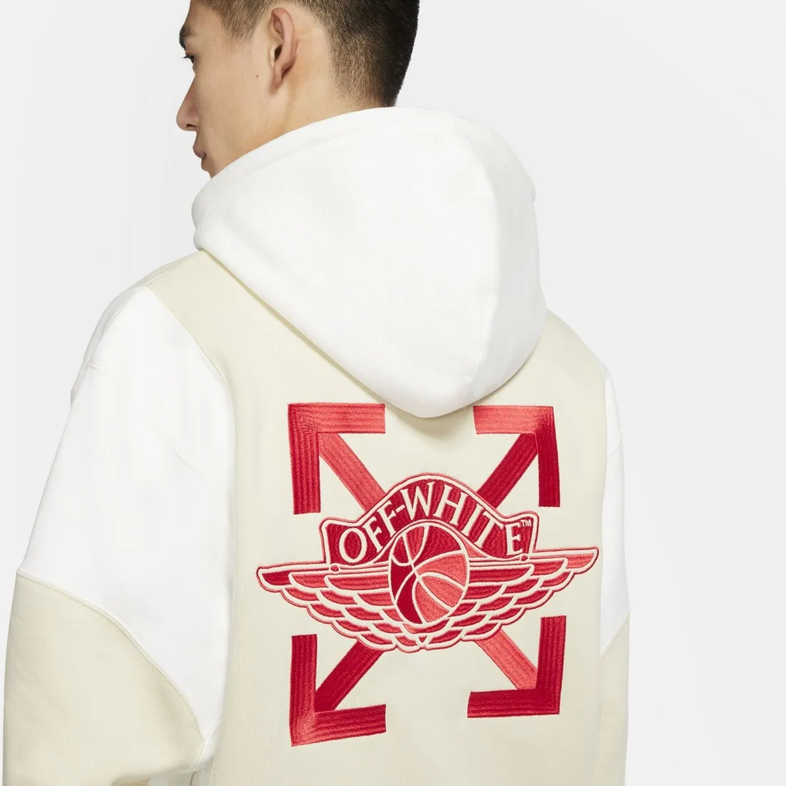 Jordan Men Jordan x Off-White Hoody (sail / fossil / university red)