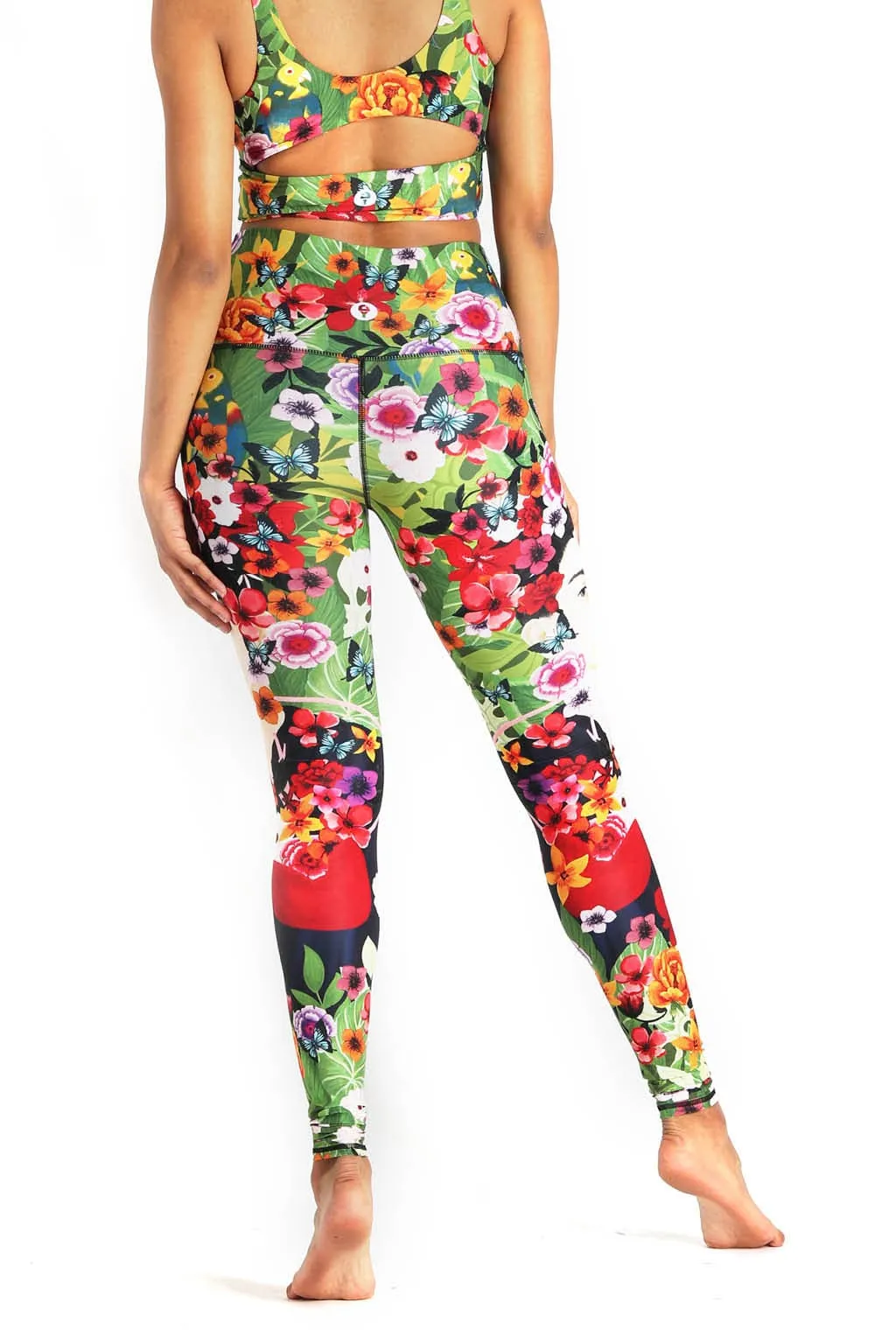 Kahlo Printed Yoga Leggings