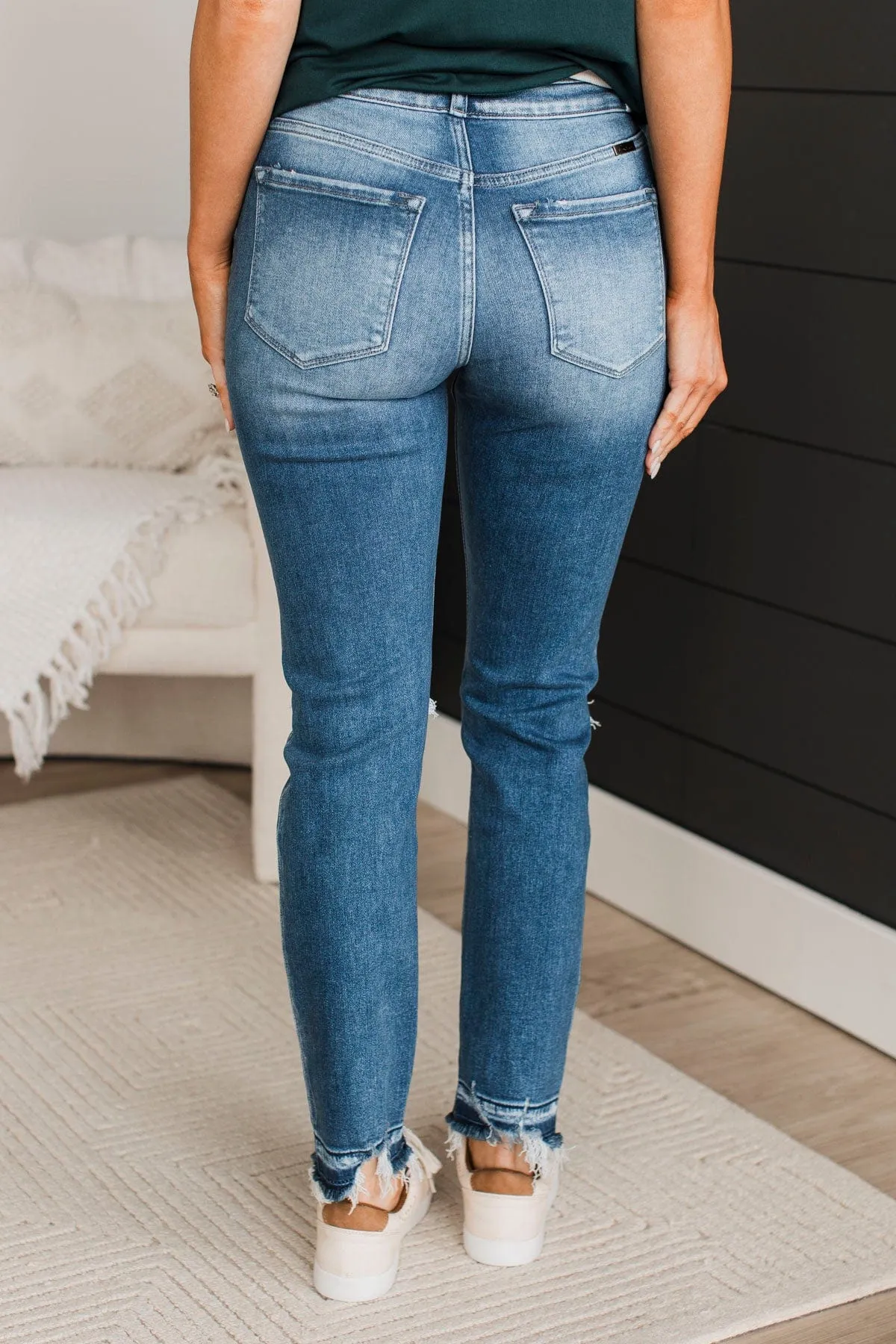 KanCan Slim Straight Jeans- Maya Wash