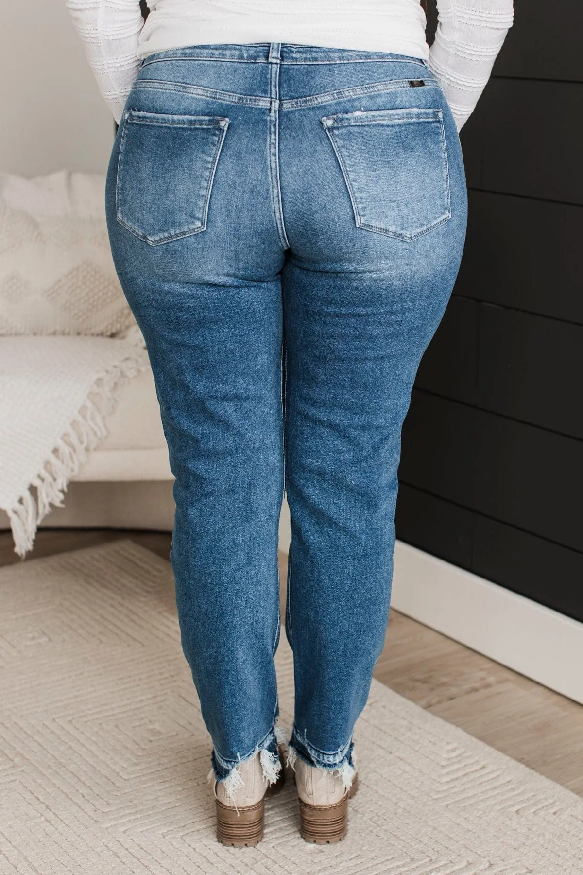 KanCan Slim Straight Jeans- Maya Wash