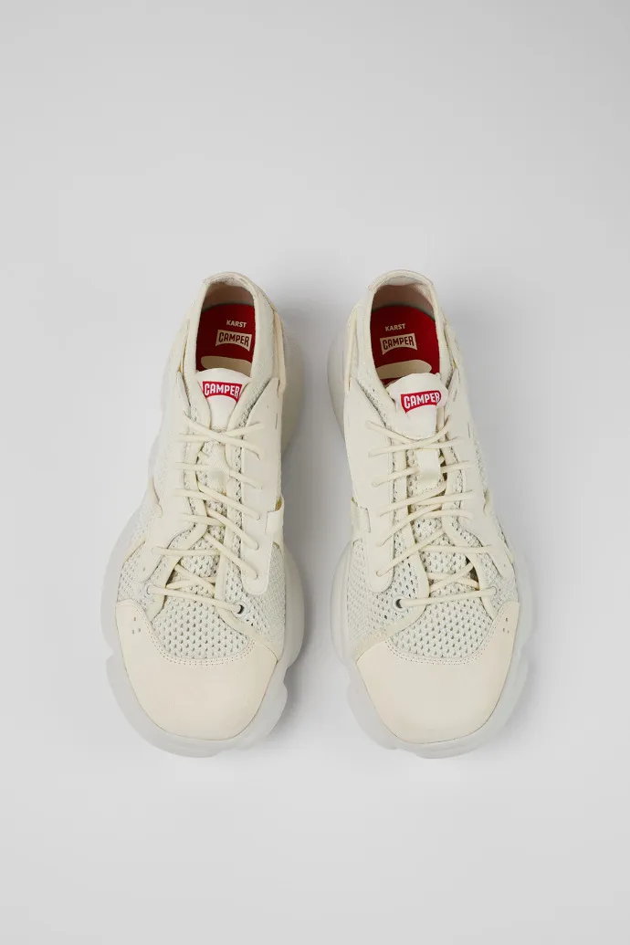 Karst White Textile Sneaker for Men