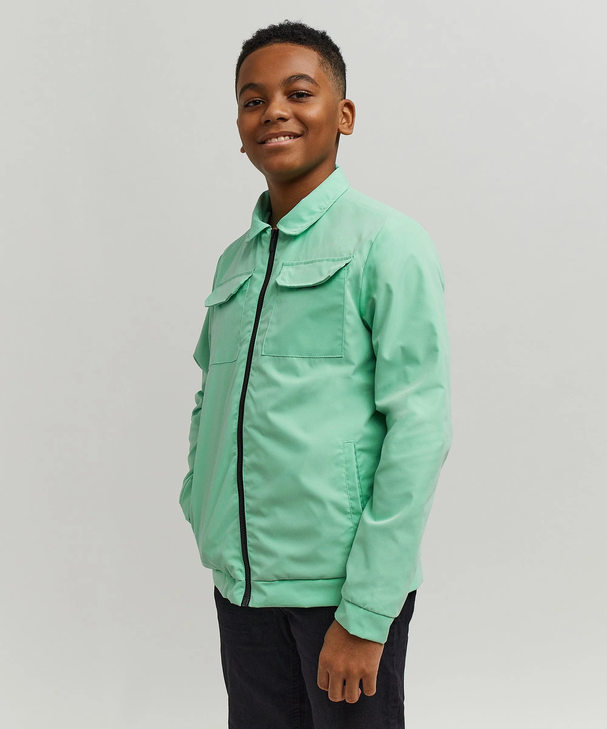 Kids Cargo Jackets - Sage