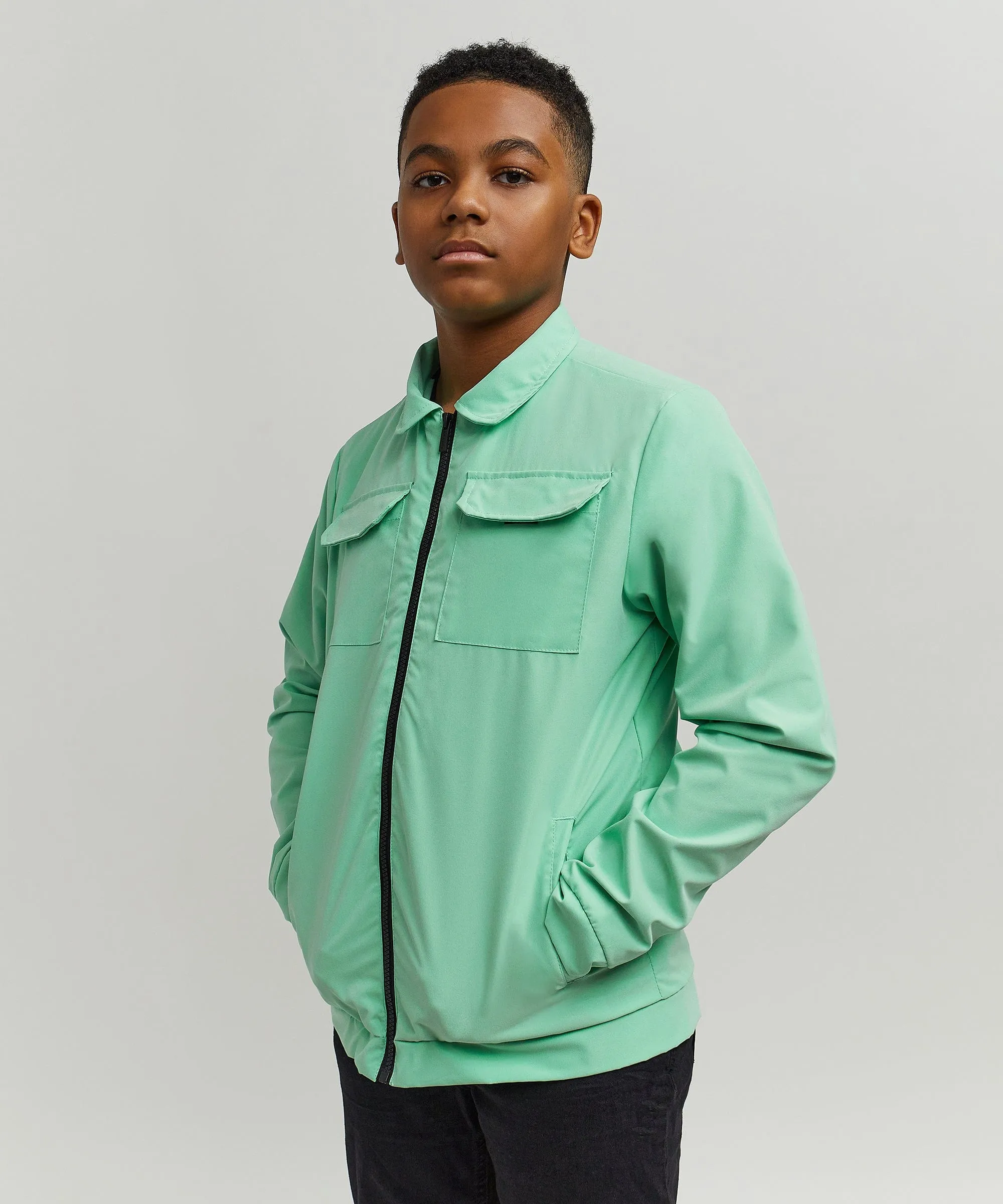 Kids Cargo Jackets - Sage