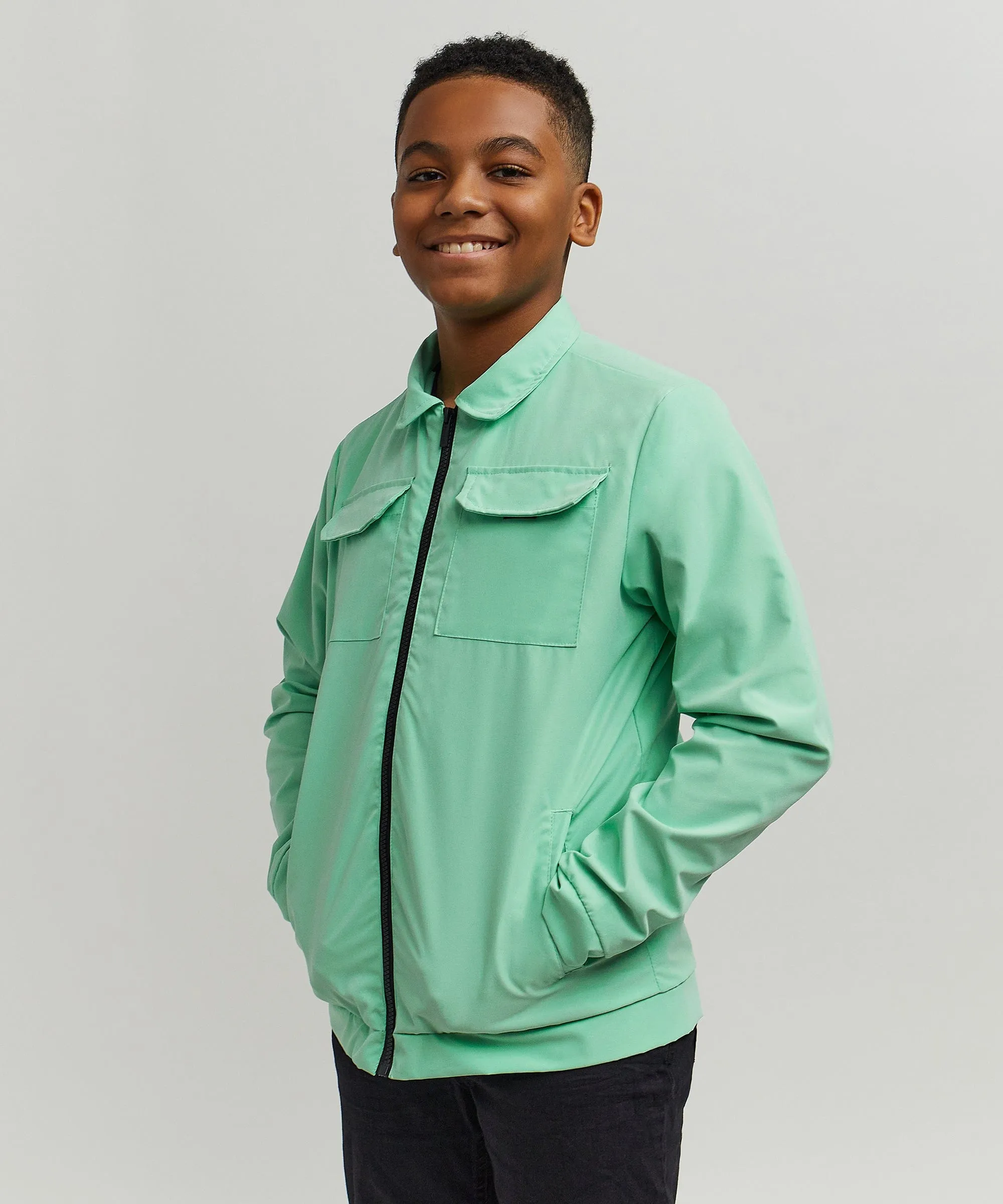 Kids Cargo Jackets - Sage