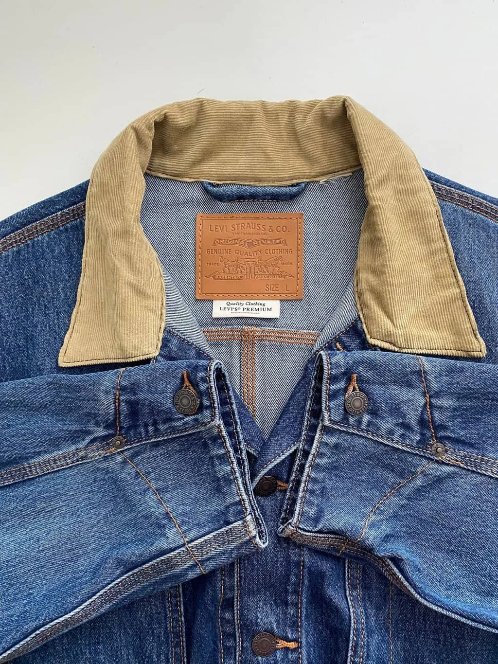 Levis Premium chore jacket with cord collar – XL