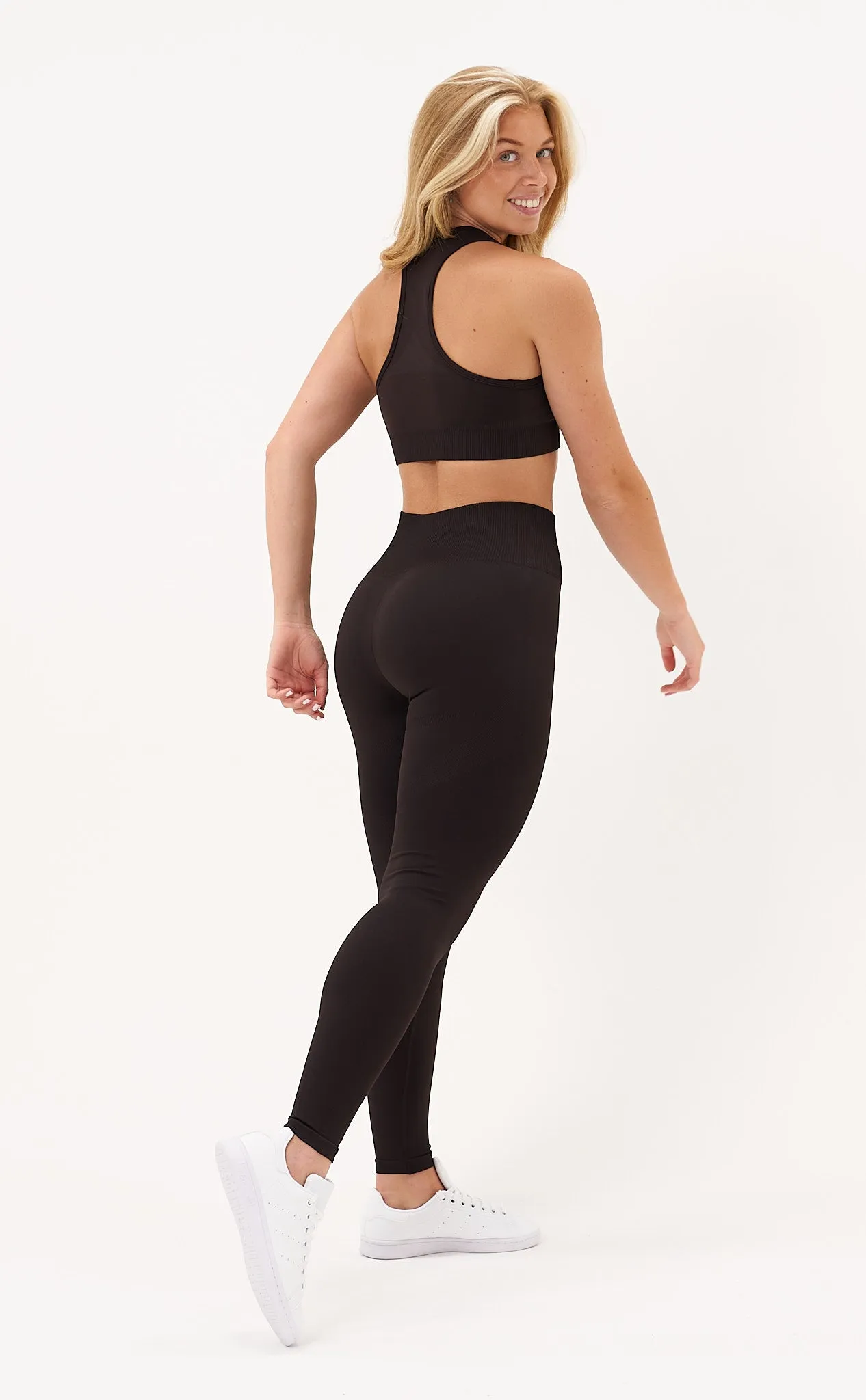 Limitless Seamless Leggings & Sports Bra Set - Walnut Brown