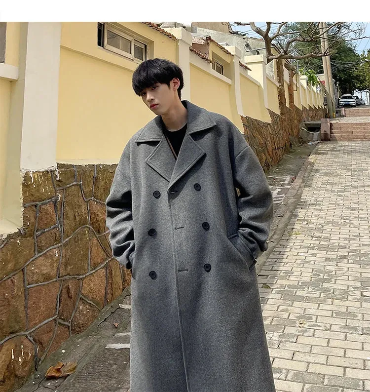 Long Dust Double Breasted Trench Coat