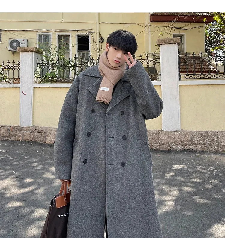 Long Dust Double Breasted Trench Coat