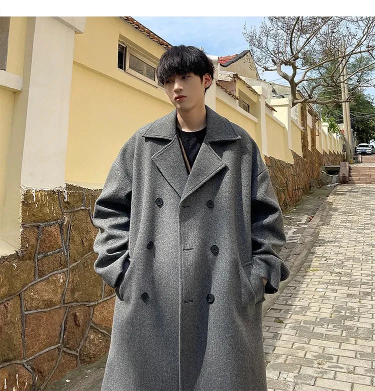 Long Dust Double Breasted Trench Coat