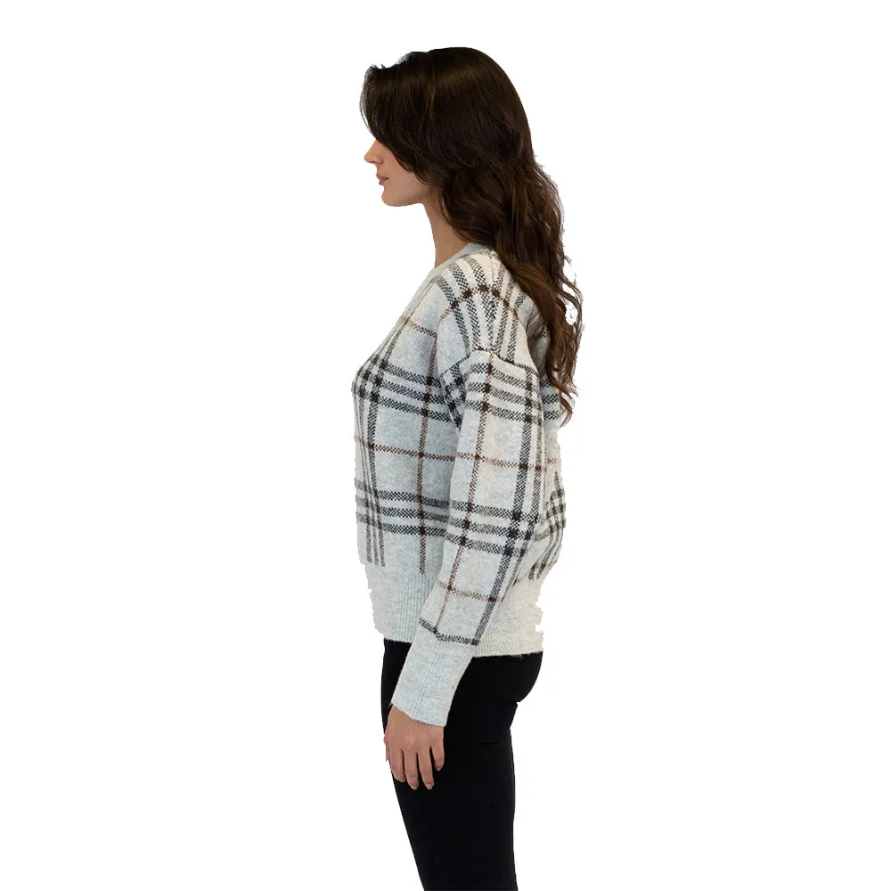 Lyla and Luxe Jensen Womens Plaid Sweater 2022