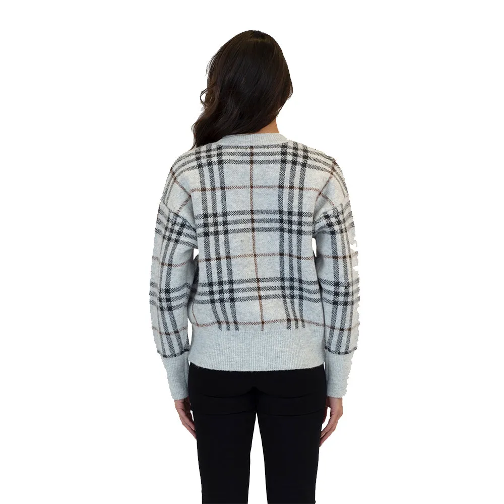 Lyla and Luxe Jensen Womens Plaid Sweater 2022