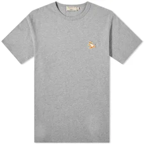 Maison Kitsuné Chillax Fox Patch Classic T-ShirtGrey Melange