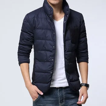 Men Downs Jackets Men's Outwears Slim Fit Warm Jackets Down Parkas SM6