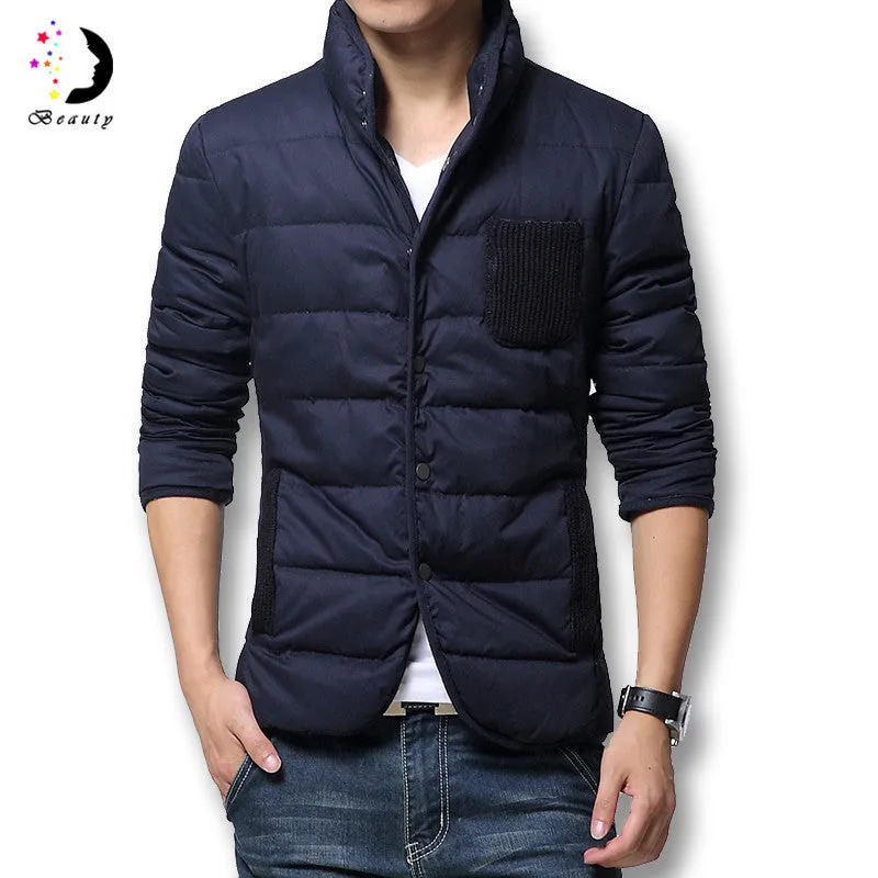 Men Downs Jackets Men's Outwears Slim Fit Warm Jackets Down Parkas SM6