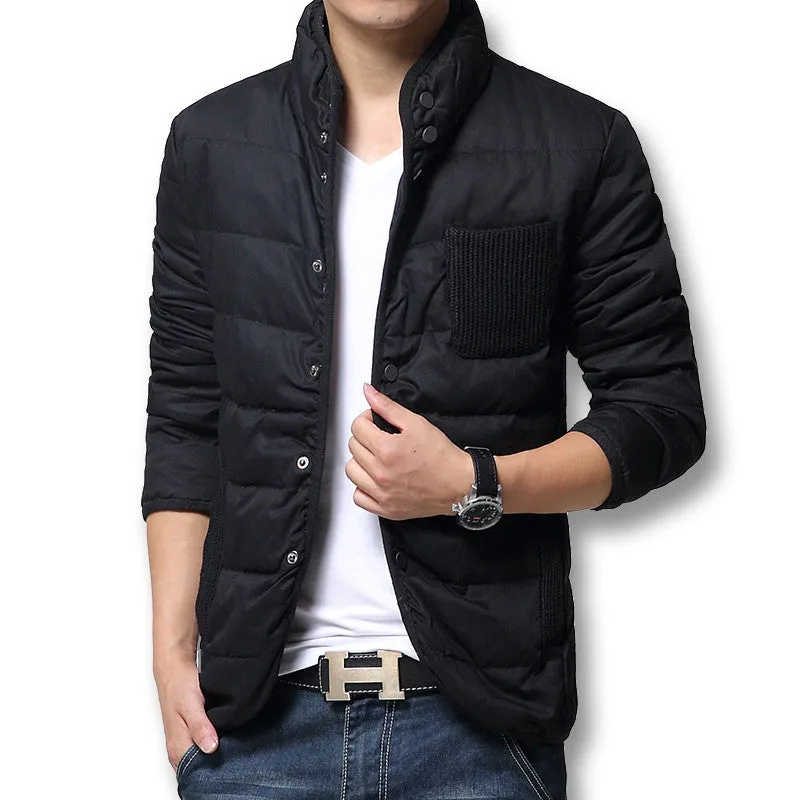 Men Downs Jackets Men's Outwears Slim Fit Warm Jackets Down Parkas SM6