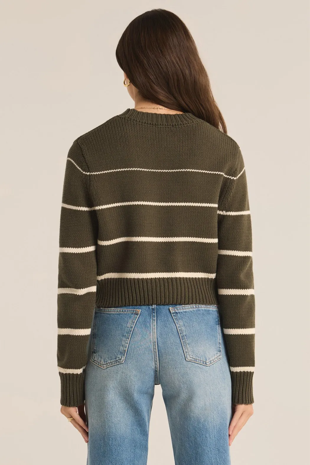 Milan Stripe Sweater - Natural