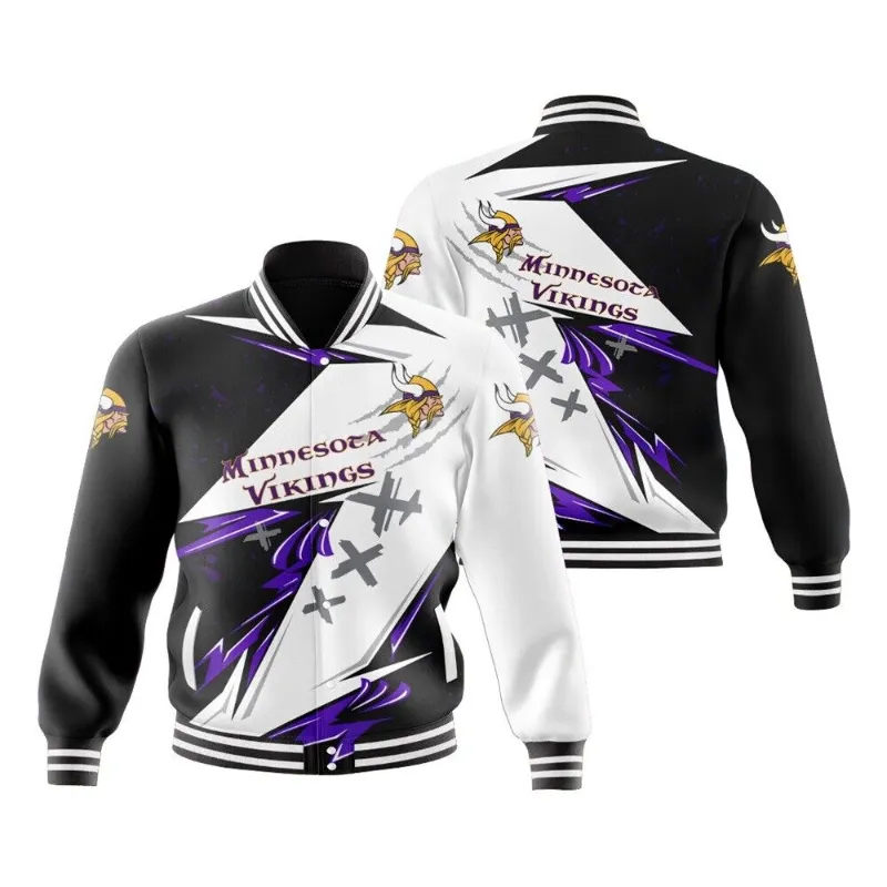 Minnesota Vikings Varsity Jacket - William Jacket