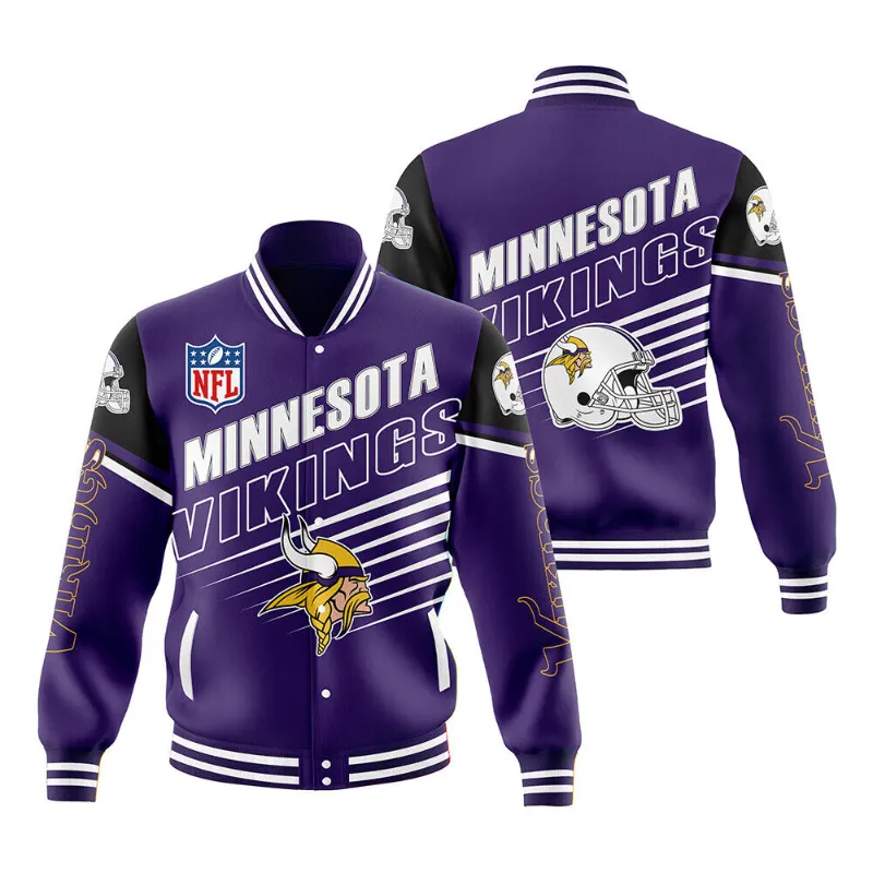 Minnesota Vikings Varsity Jacket - William Jacket