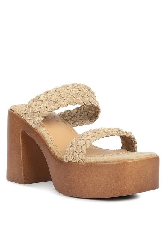 Misaki Braided Detail Chunky Sandals