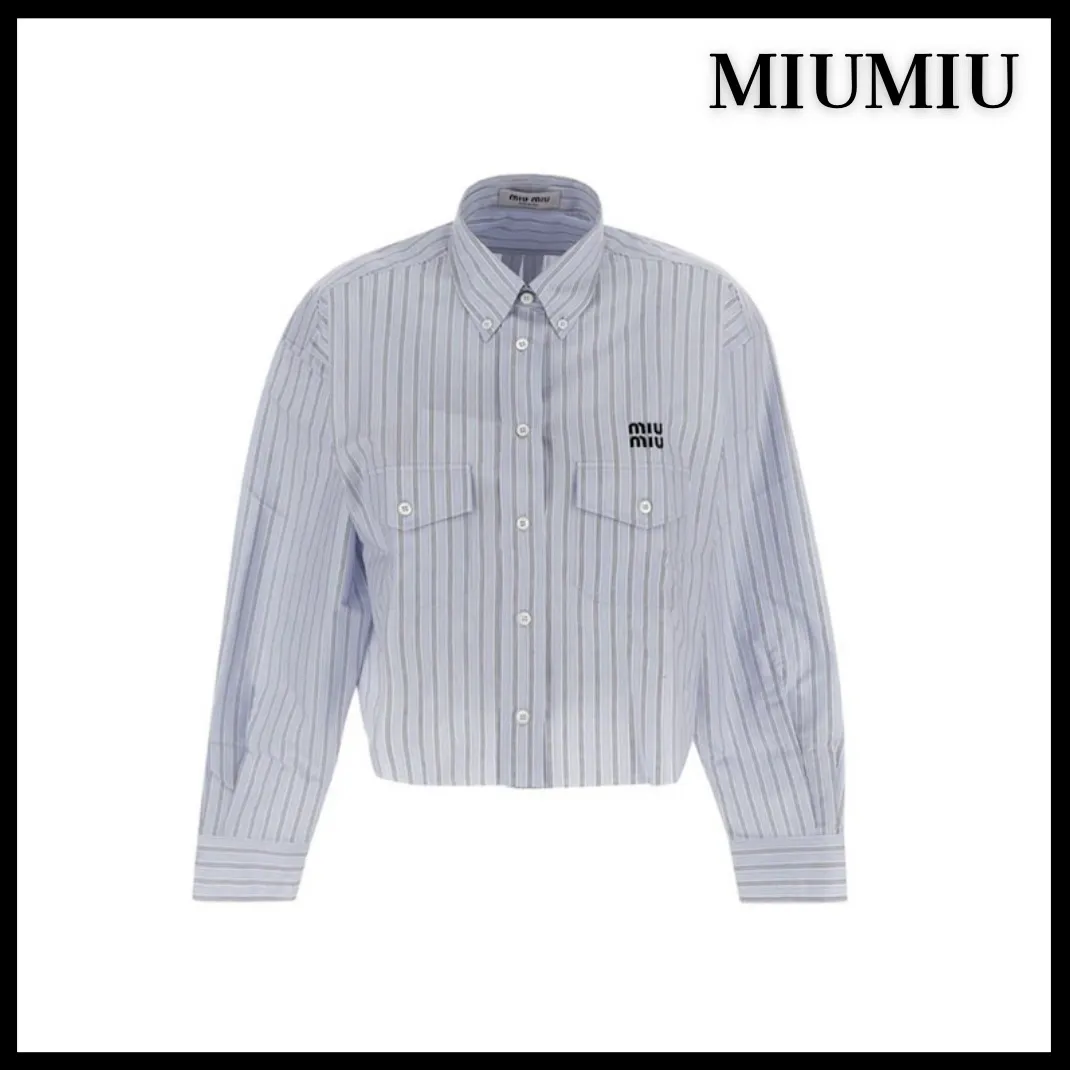 MiuMiu  |Cotton Logo Shirts & Blouses