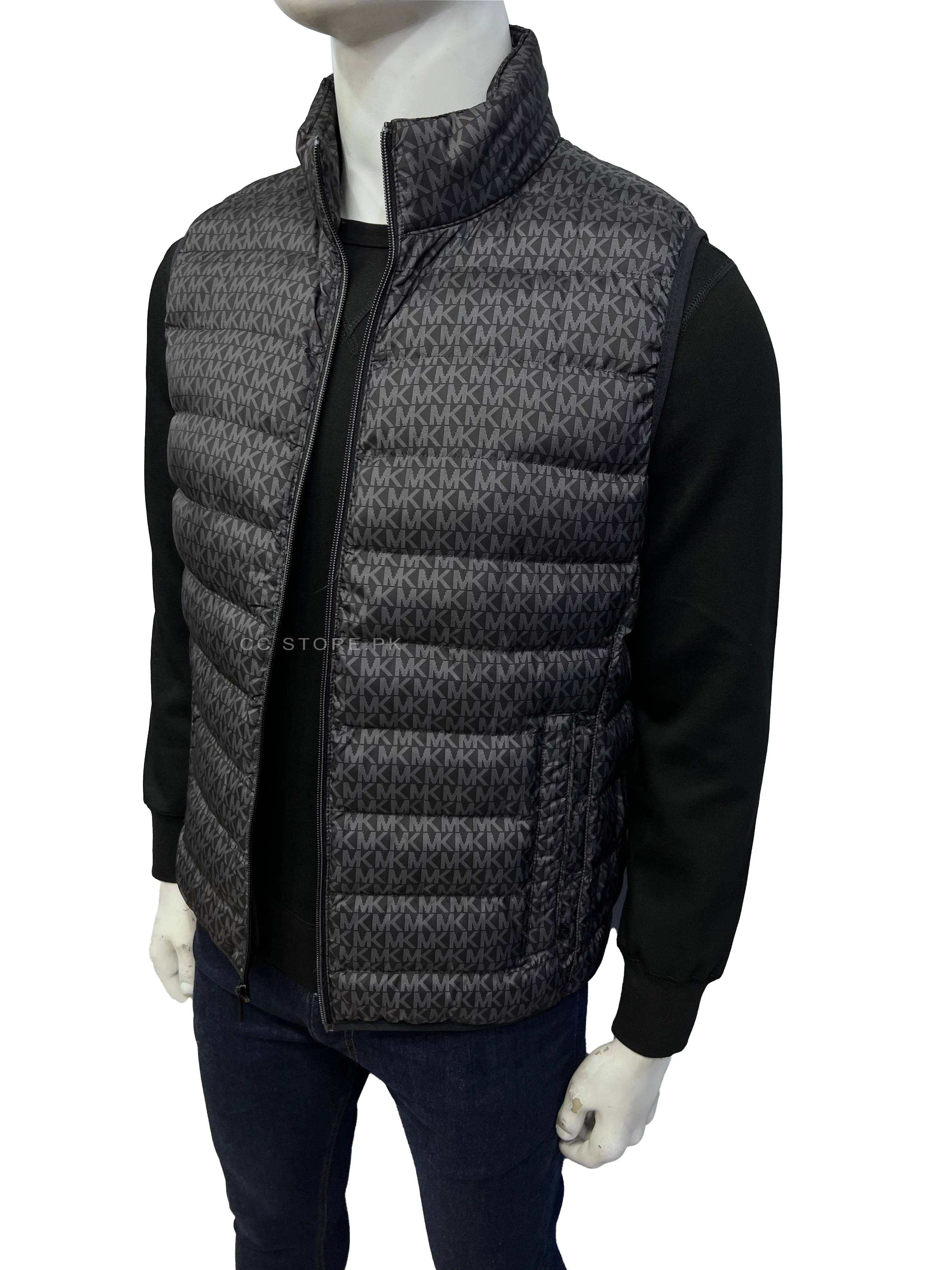 MK Logo Quilted Black Gilet