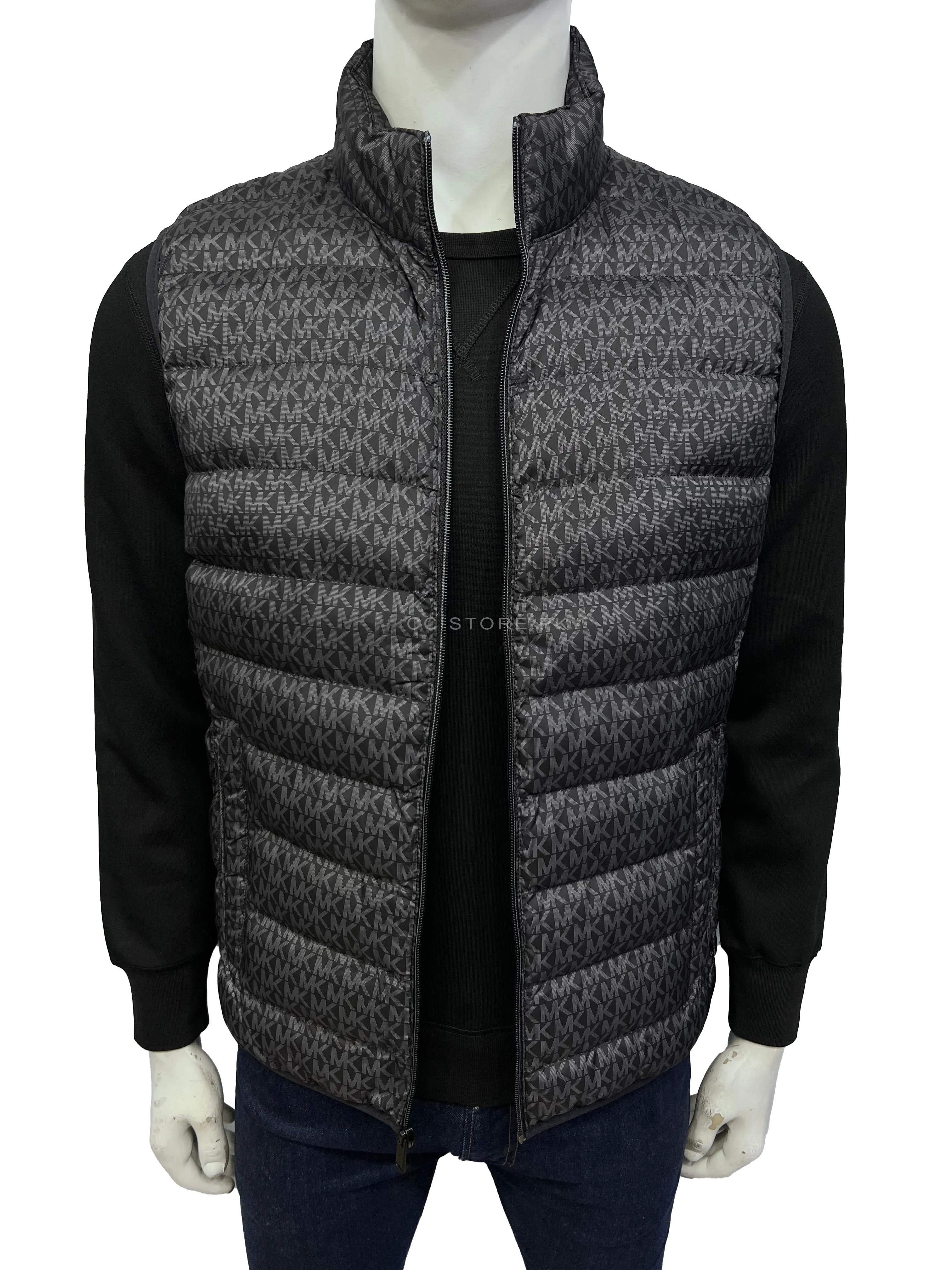 MK Logo Quilted Black Gilet