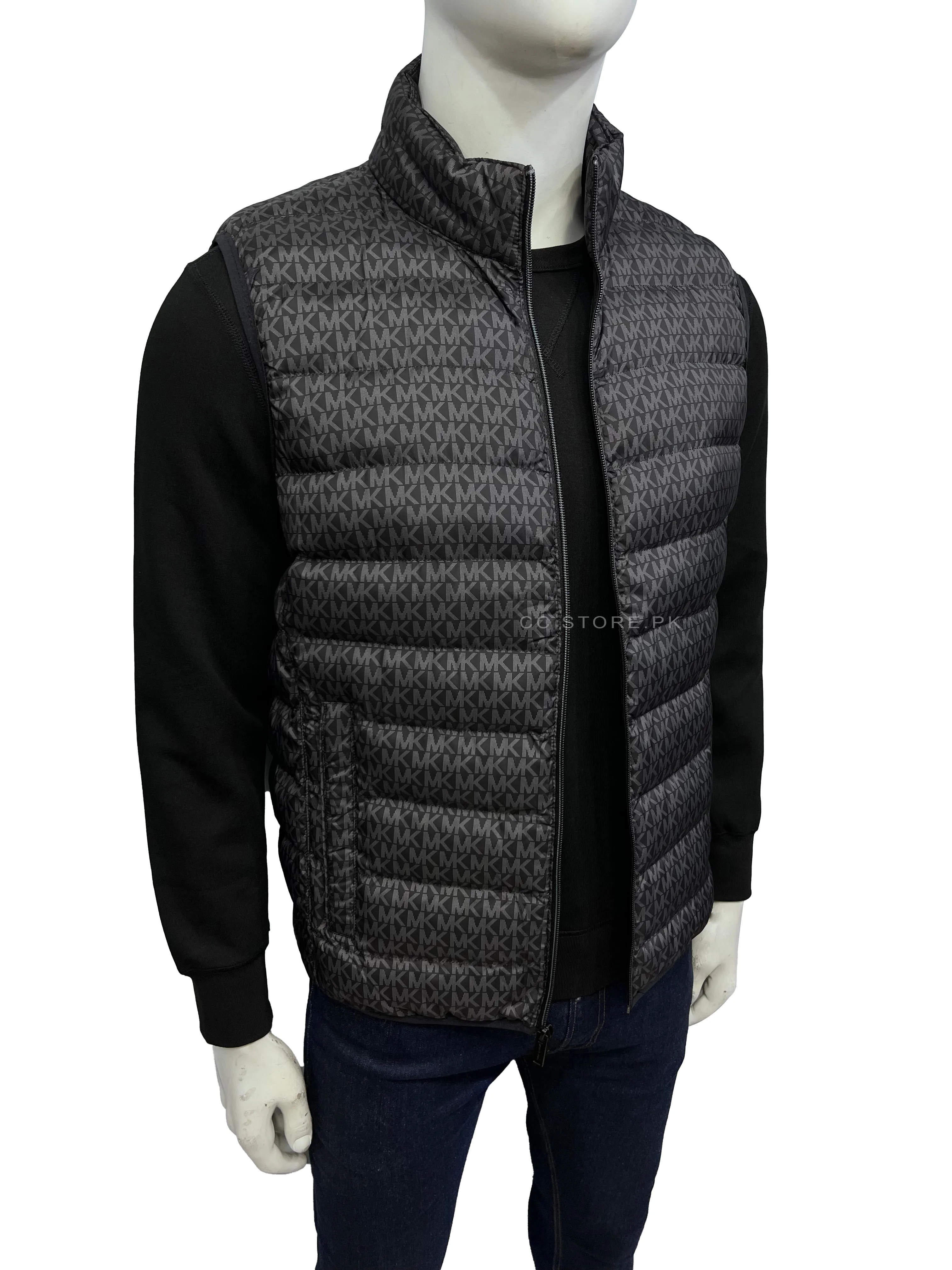 MK Logo Quilted Black Gilet