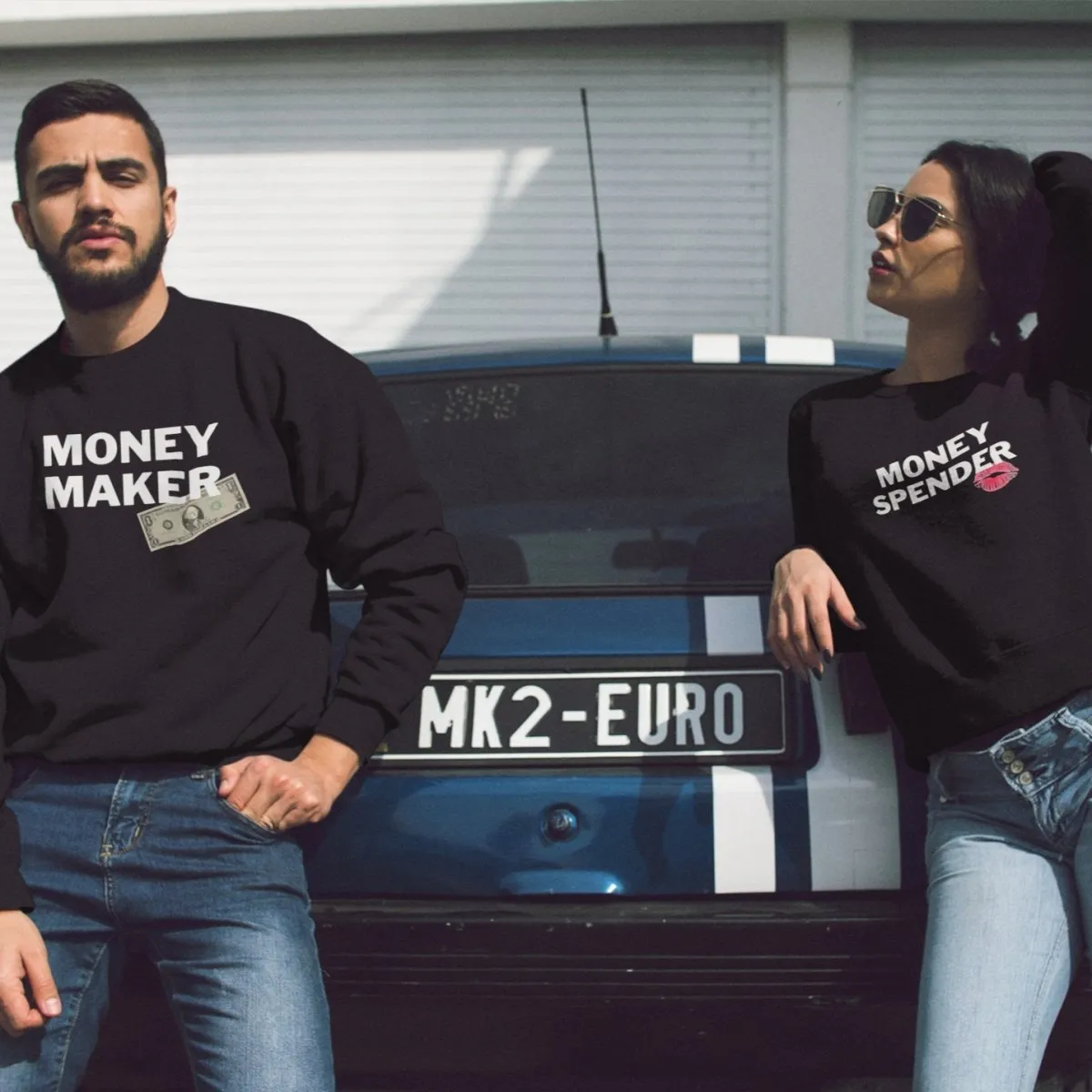 Money Maker / Money Spender Couple Sweatshirts