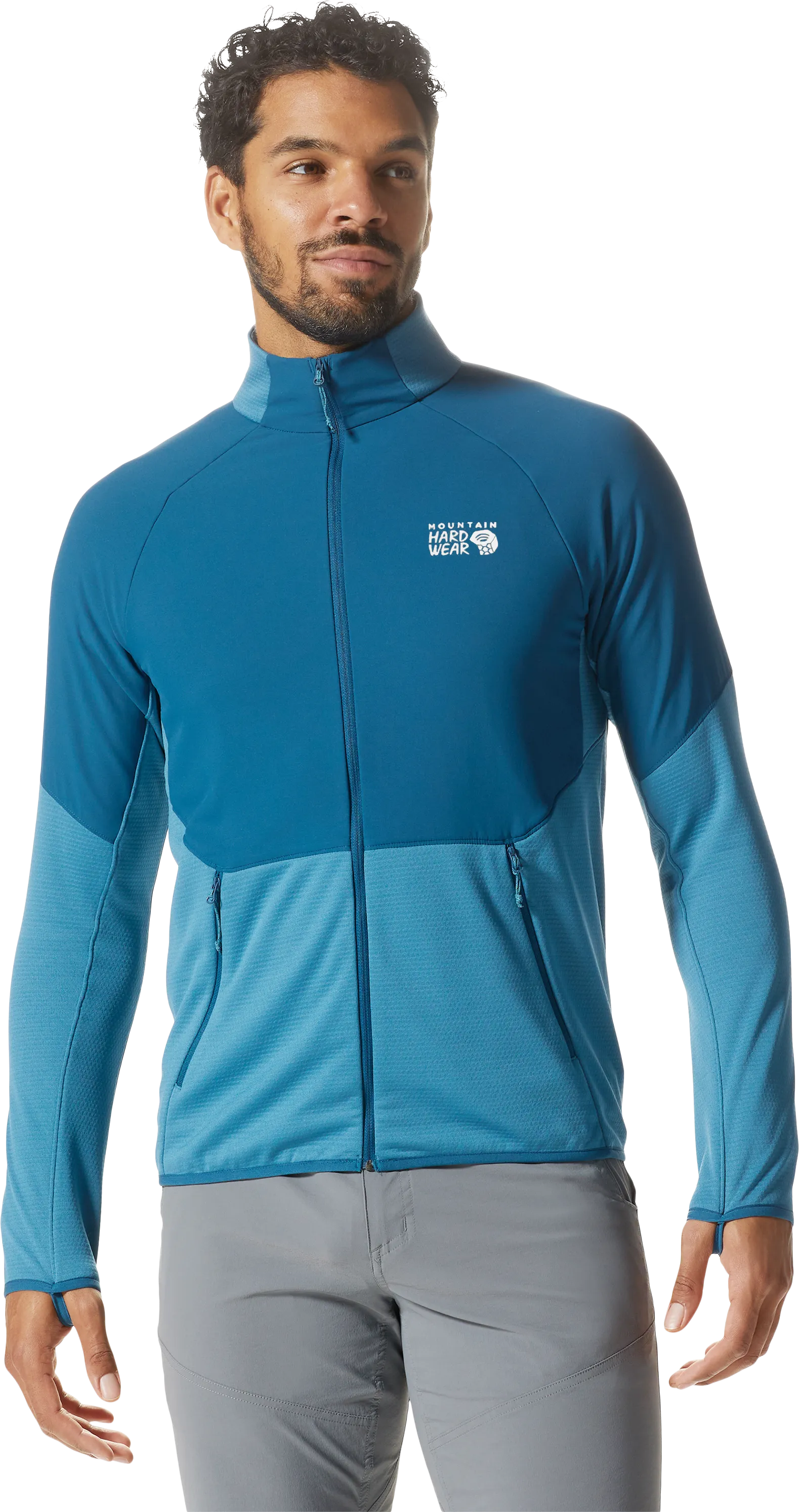 Mountain Hardwear Men´s Stratus Range Full Zip Hoody Caspian | Buy Mountain Hardwear Men´s Stratus Range Full Zip Hoody Caspian 