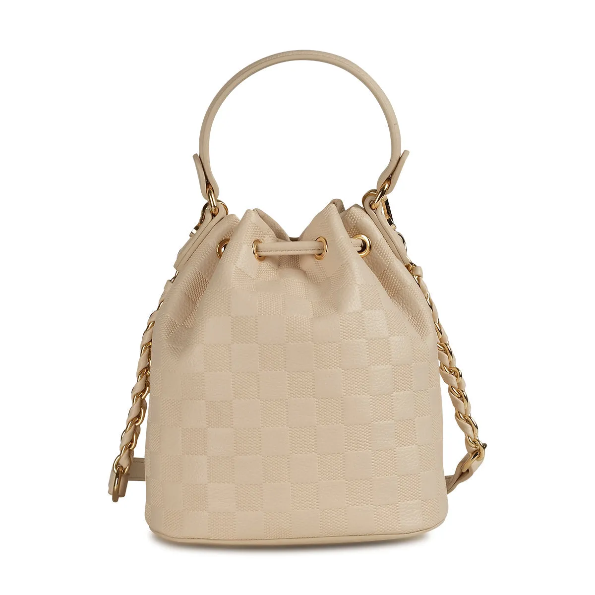 MYRAB BUCKET BAG- Cream