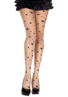 Nude Starry Sky Women's Tights