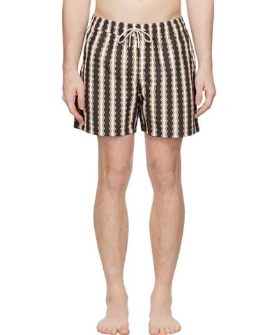 OAS Brown Rapallo Swim Shorts