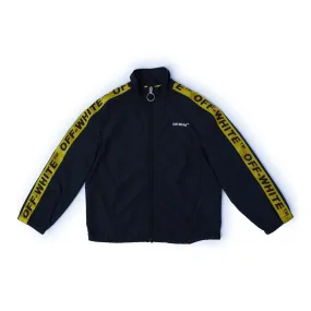 Off White Logo Industrial Track Jacket Black Yello