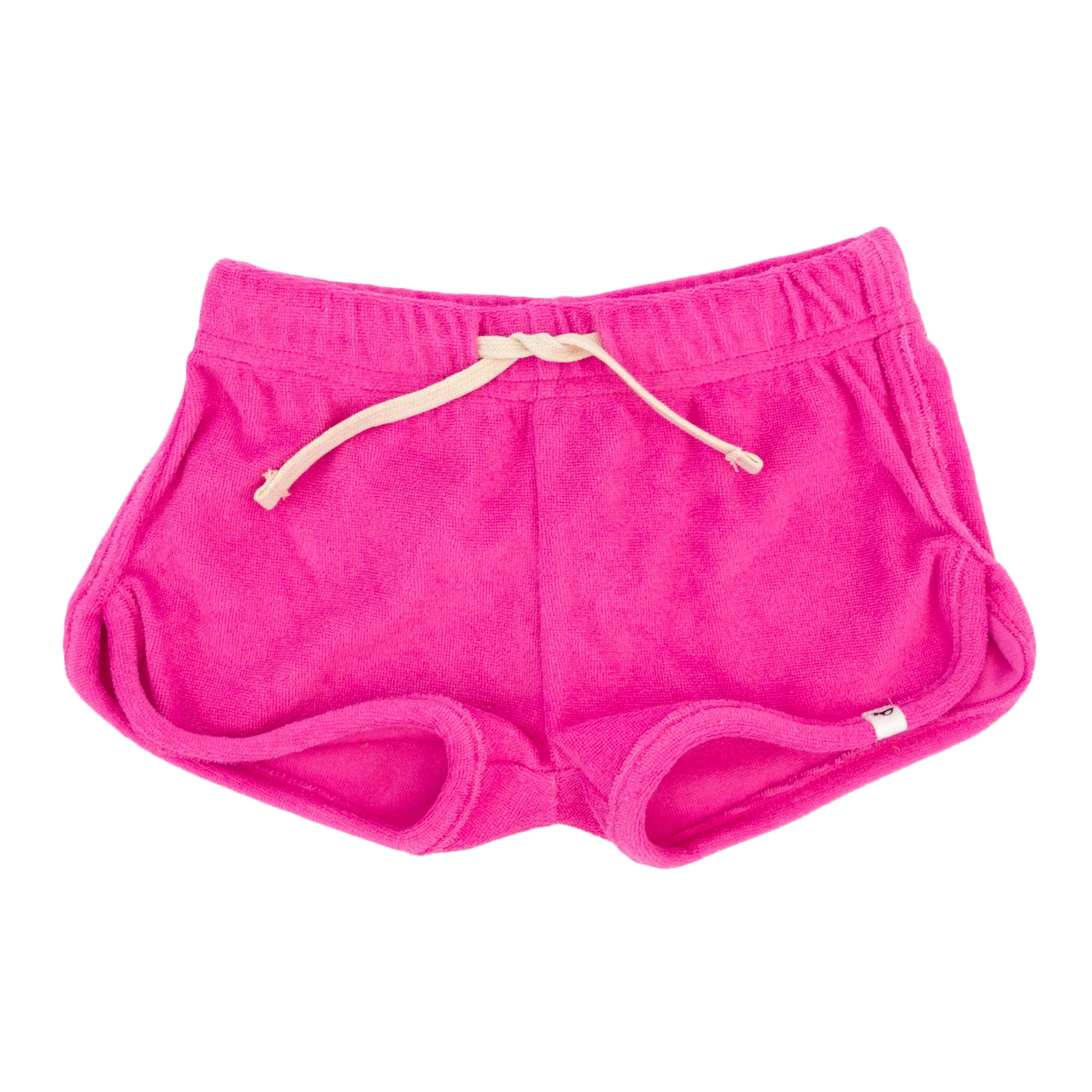 oh baby! Cotton Terry Drawstring Shorter Track Shorts - Cotton Candy