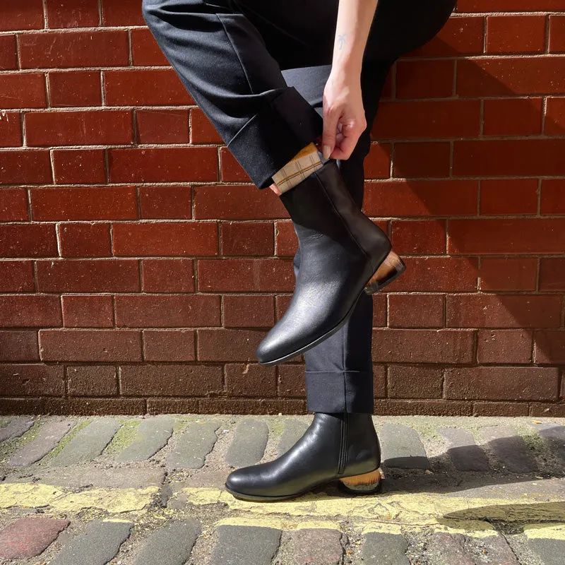 PATTI Smoke | Leather Boot